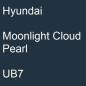 Preview: Hyundai, Moonlight Cloud Pearl, UB7.